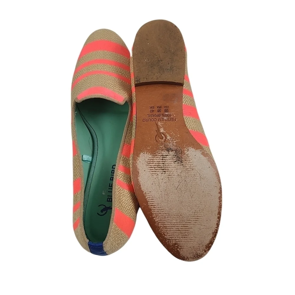 Blue Bird Striped‎ Neon Loafer Sz 9